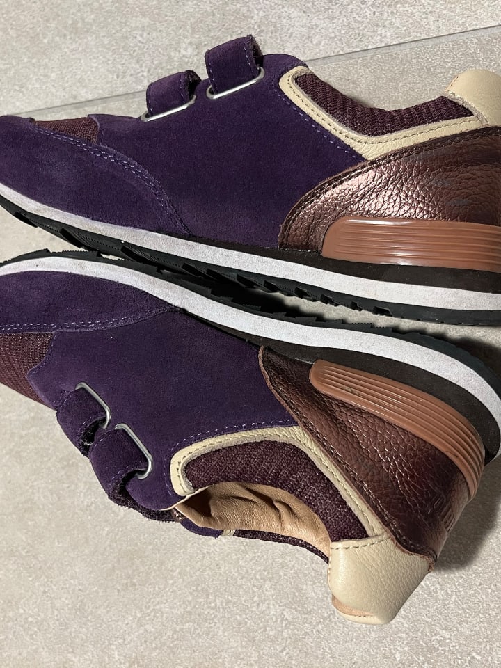 bisgaard Leder-Sneakers in Lila günstig kaufen 32