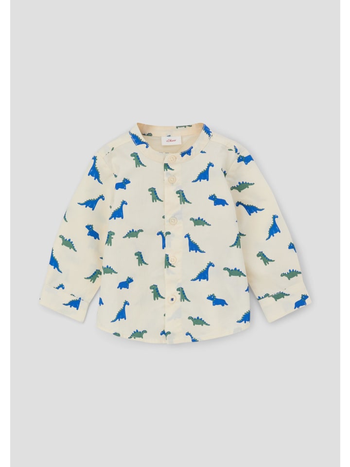 s.Oliver Hemd langarm in Beige günstig kaufen