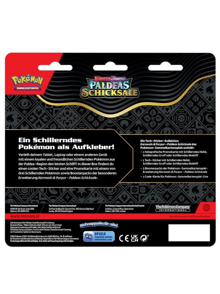 Pokémon Gruff | 3 Booster-Packs & Sticker | Pokemon Sammel-Karten deutsch günstig kaufen onesize