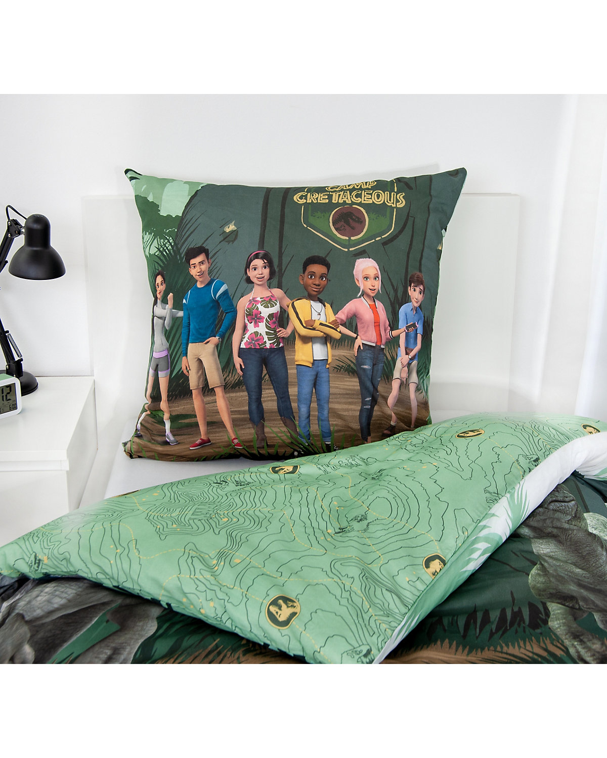 Kinderbettwäsche Jurassic World Camp Cretaceous, Renforcé, 135 x 200 + 80 x 80 cm