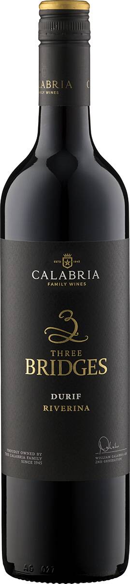 Weingut Calabria Family Wines Three Bridges Durif 2019
