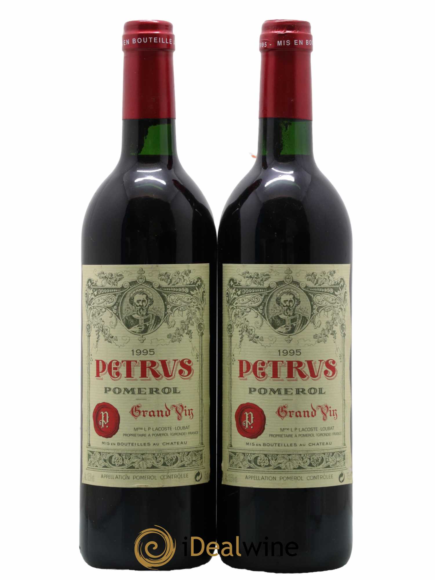 Petrus  1995 - Lot de 2 Bouteilles