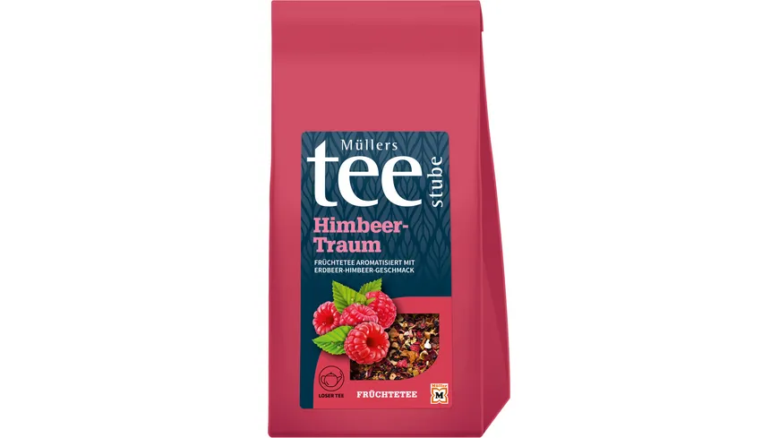 Müllers Teestube Früchtetee Lose Himbeertraum 200 g