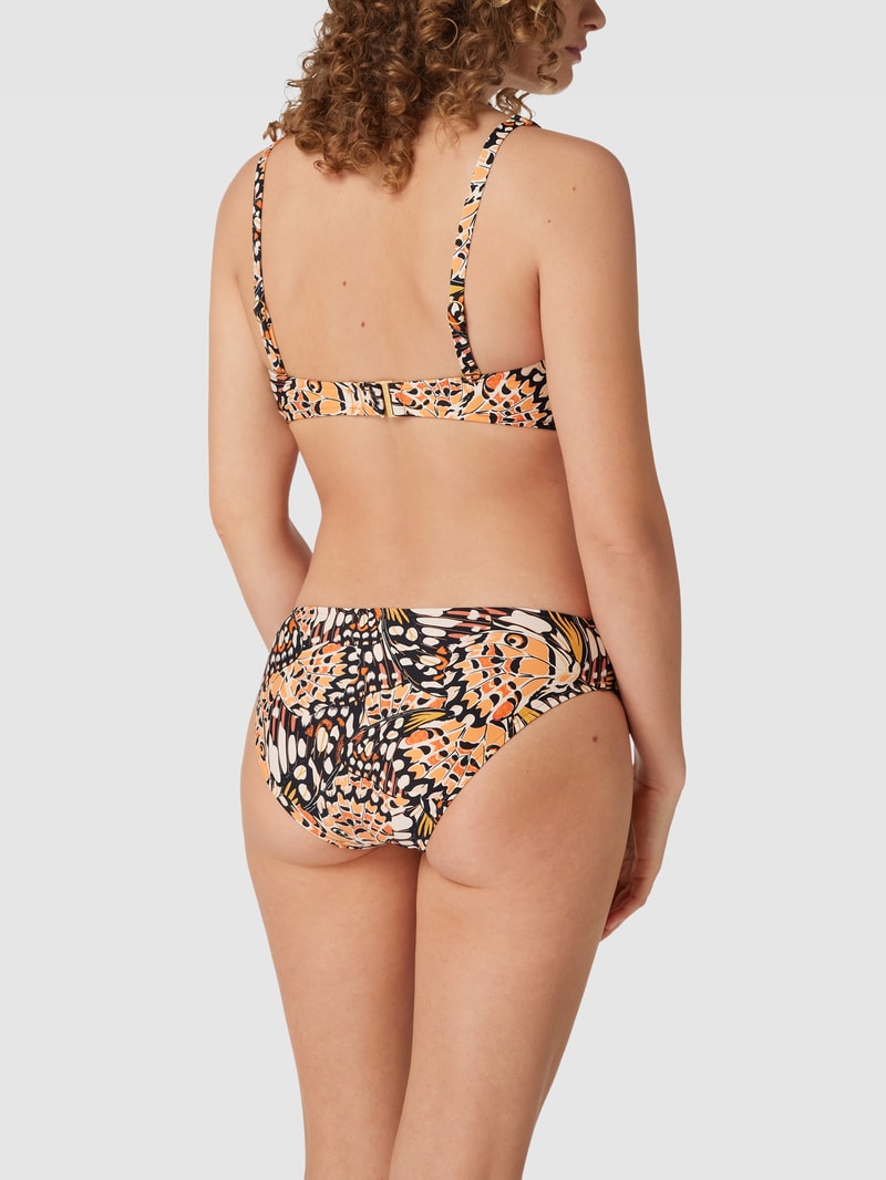 Bikini-Oberteil mit Allover-Print in rosa