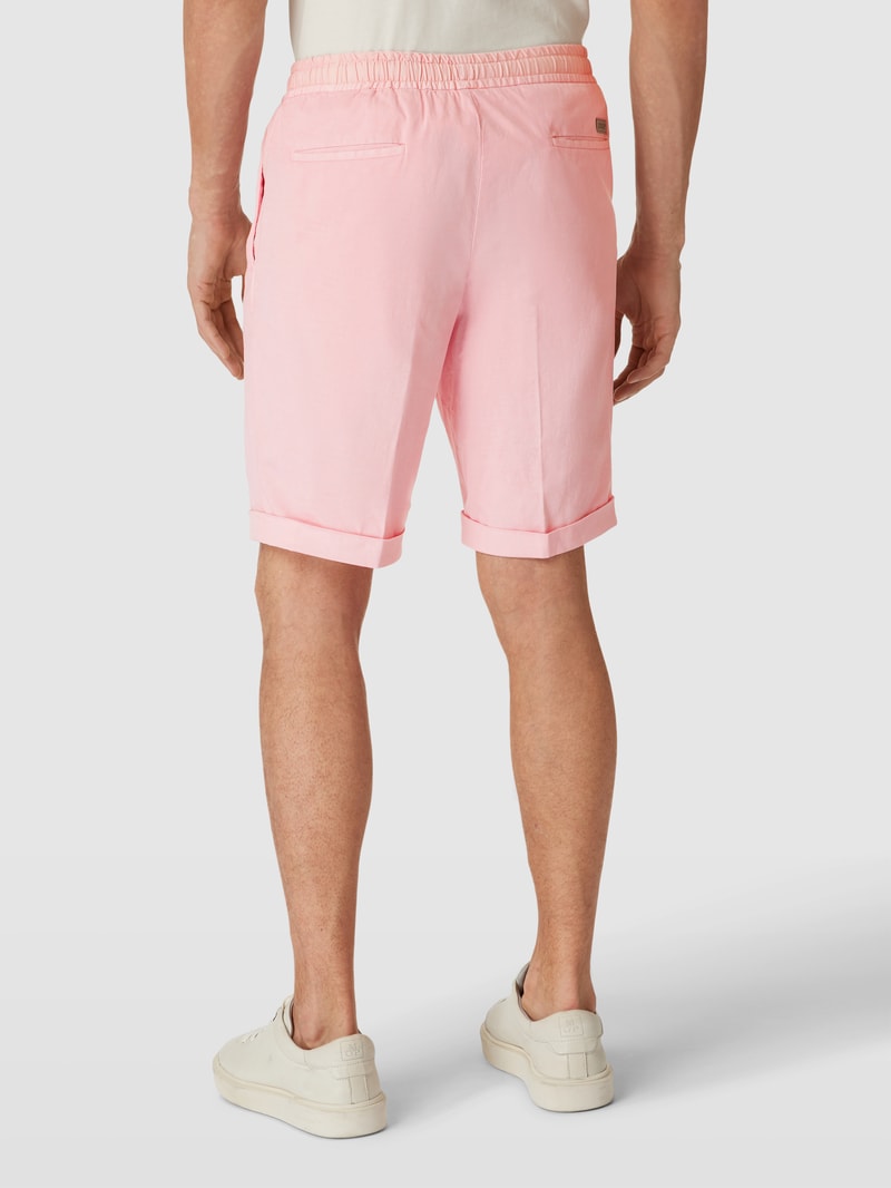 Shorts mit seitlichen Eingrifftaschen in hellrosa