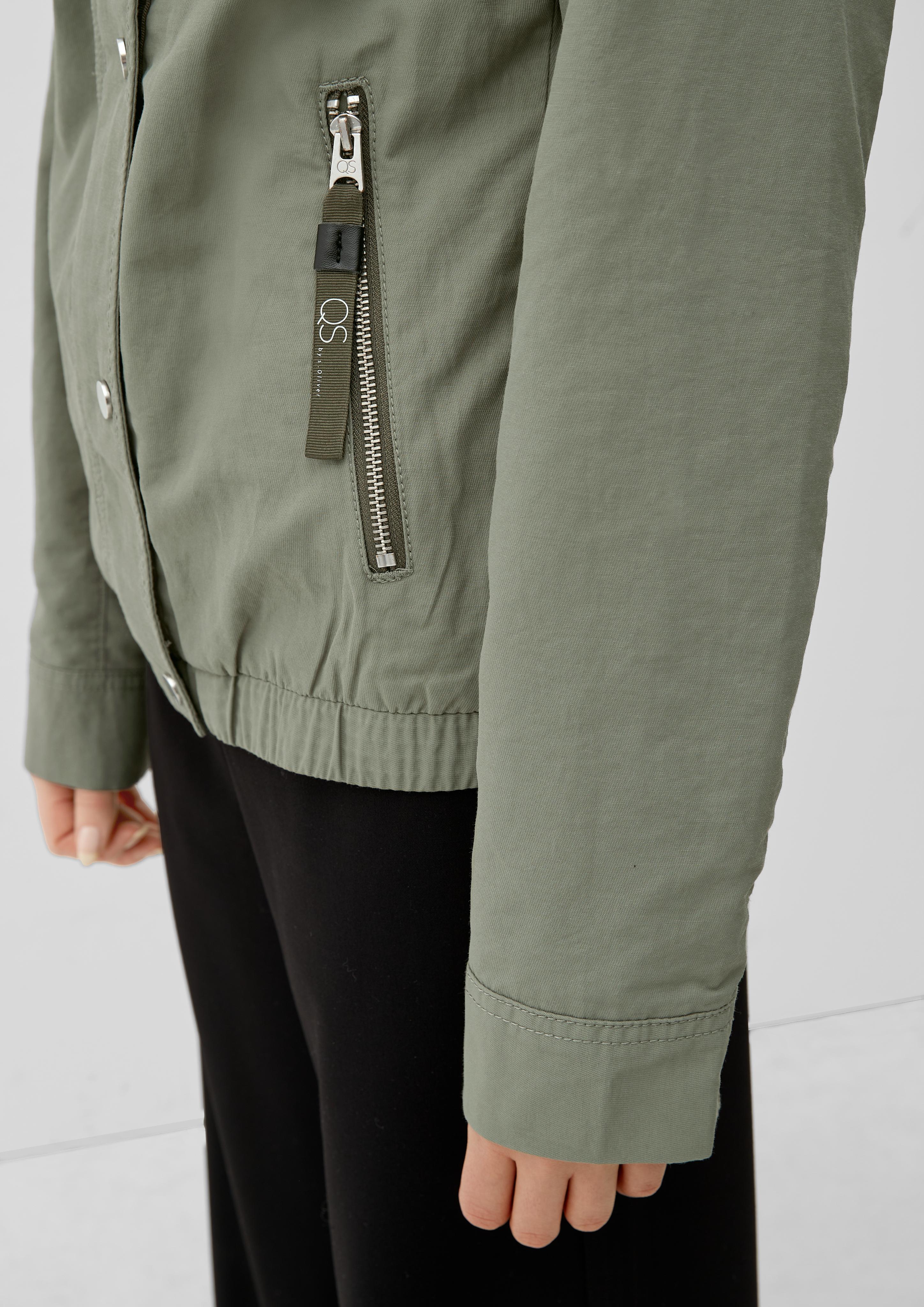 Twilljacke mit Stehkragen  2123939-7807