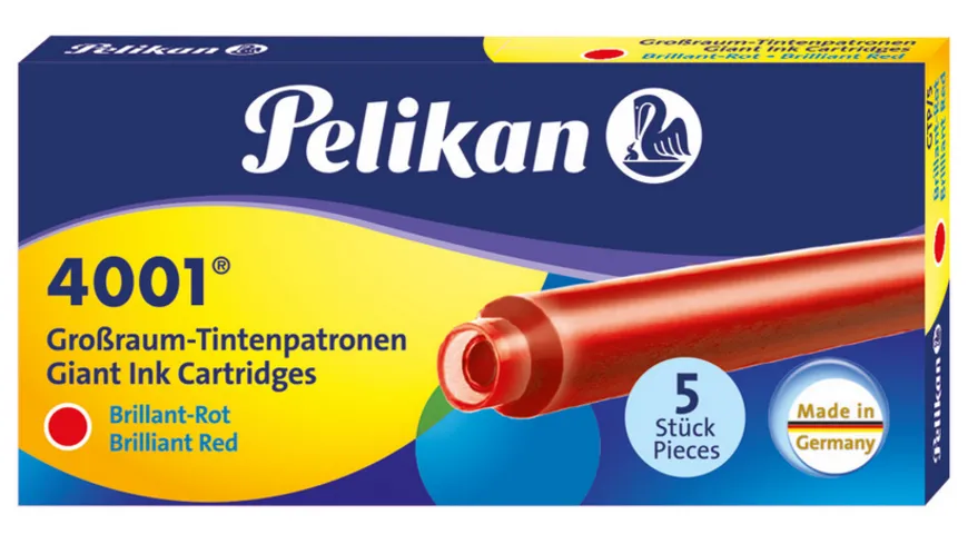 Pelikan Grossraumpatrone 4001® rot 5 Stück