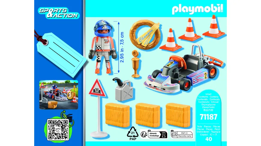 PLAYMOBIL 71187 - Sports & Action - Racing-Kart