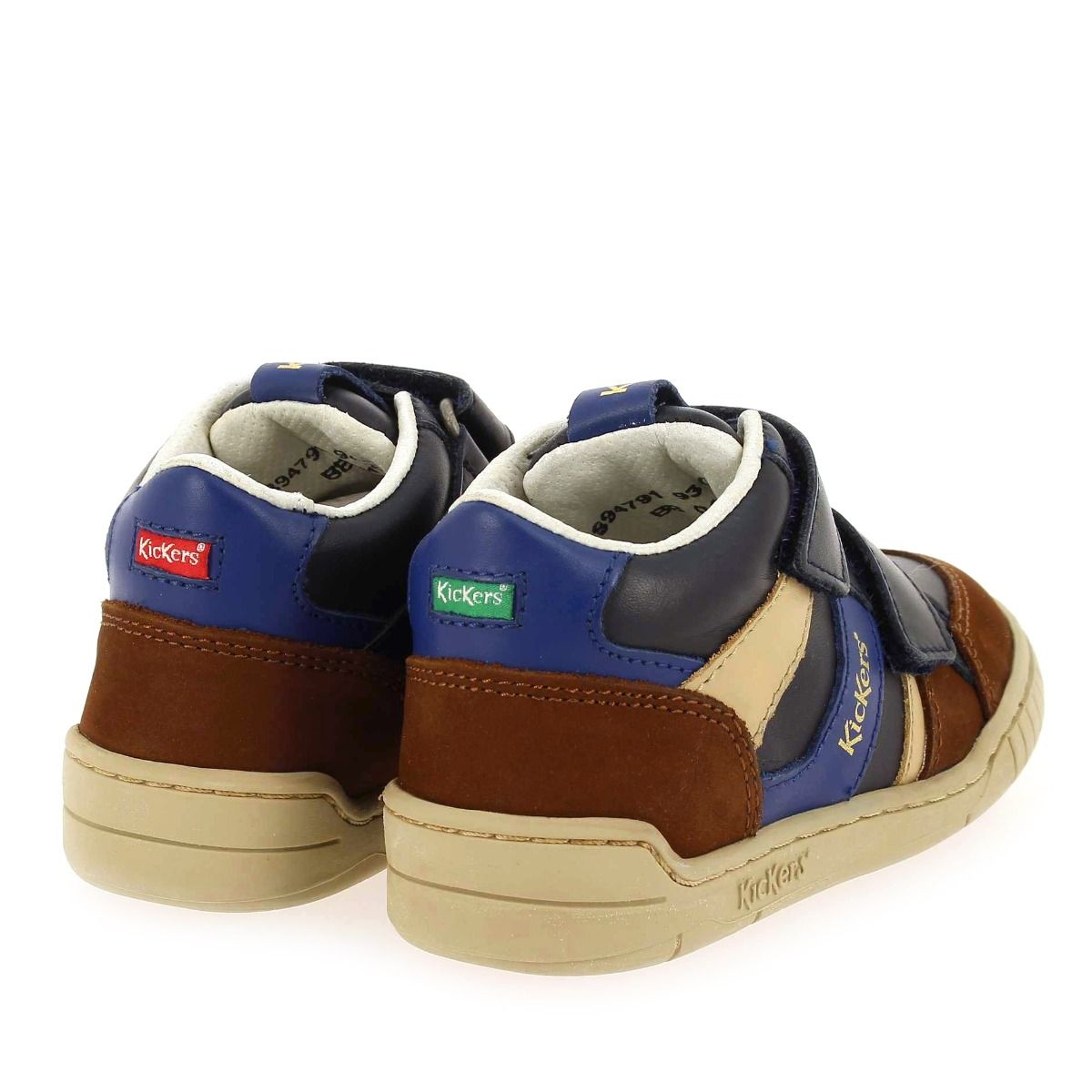 Kickers  WINCKY VEL - Marine marron