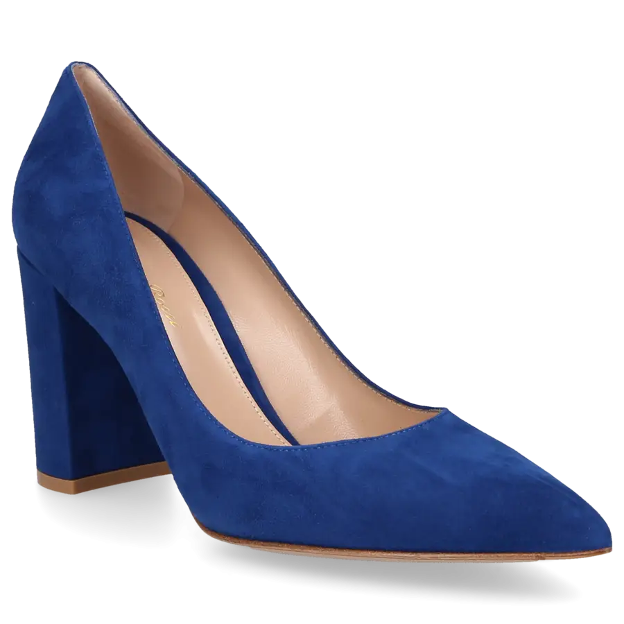 Gianvito Rossi - Pumps PIPER PUMP 85 Veloursleder - blau