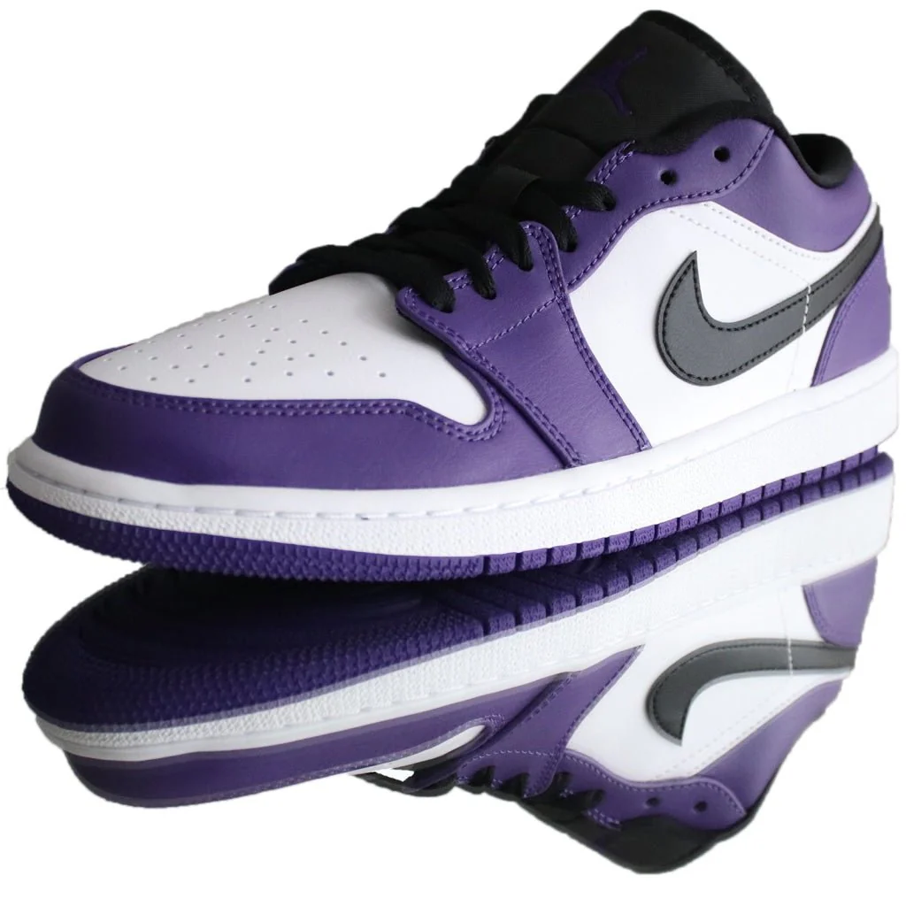 Jordan 1 Low Court Purple White