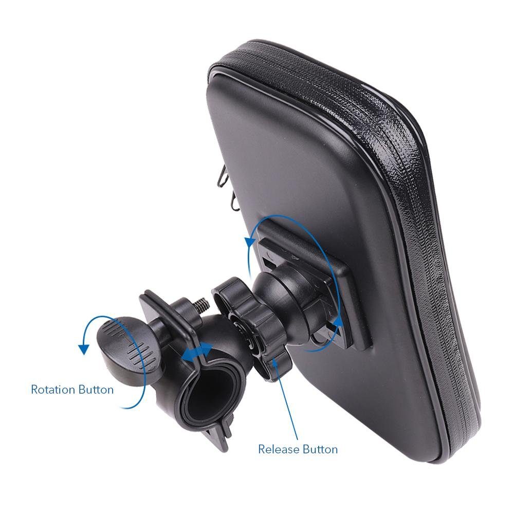 OLi Fahrradhalterung Wasserdicht Handyhalterung Motorrad Bike Lenkertasche Handy-Halterung, (bis 6,70 Zoll, Fahrad Halterung schützgegen Rägen)