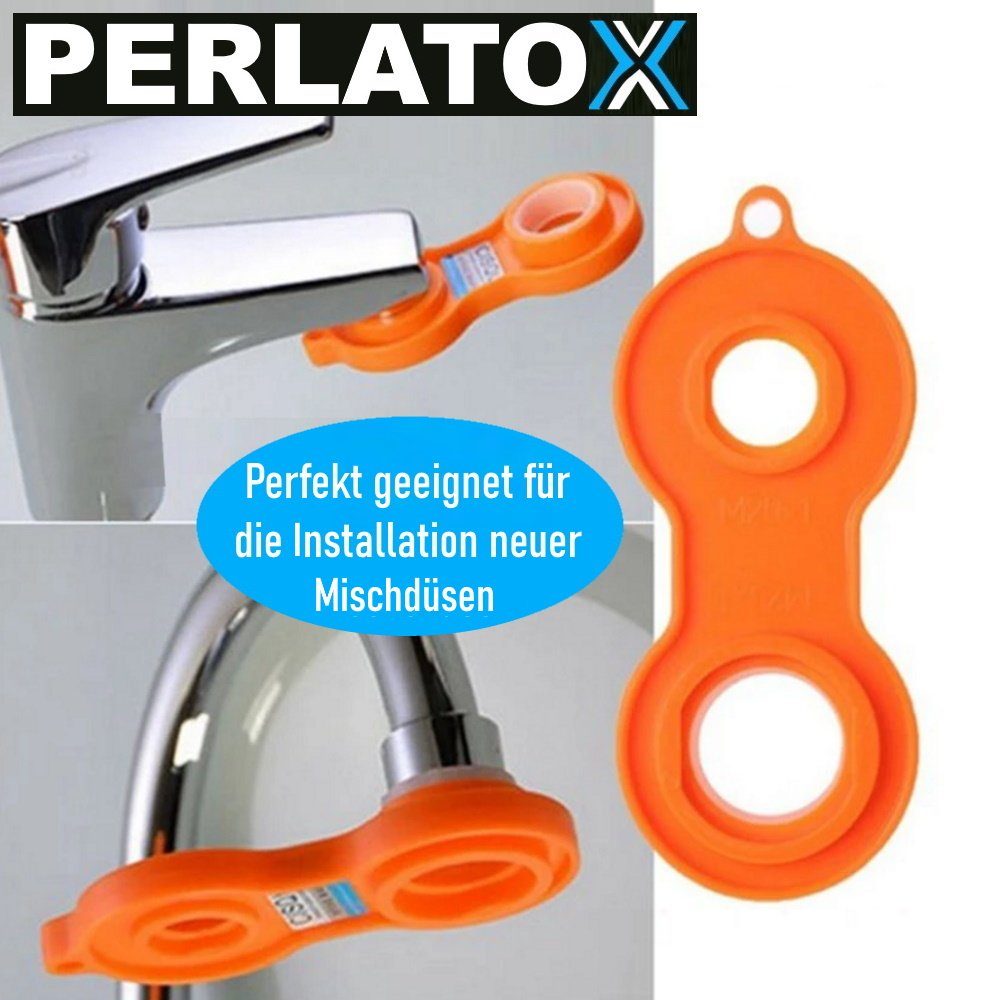 MAVURA PERLATOX Perlatorenschlüssel Mischdüsenschlüssel Strahlregler Wartungskit (Perlatorschlüssel Universal Perlator Schlüssel Serviceschlüssel)