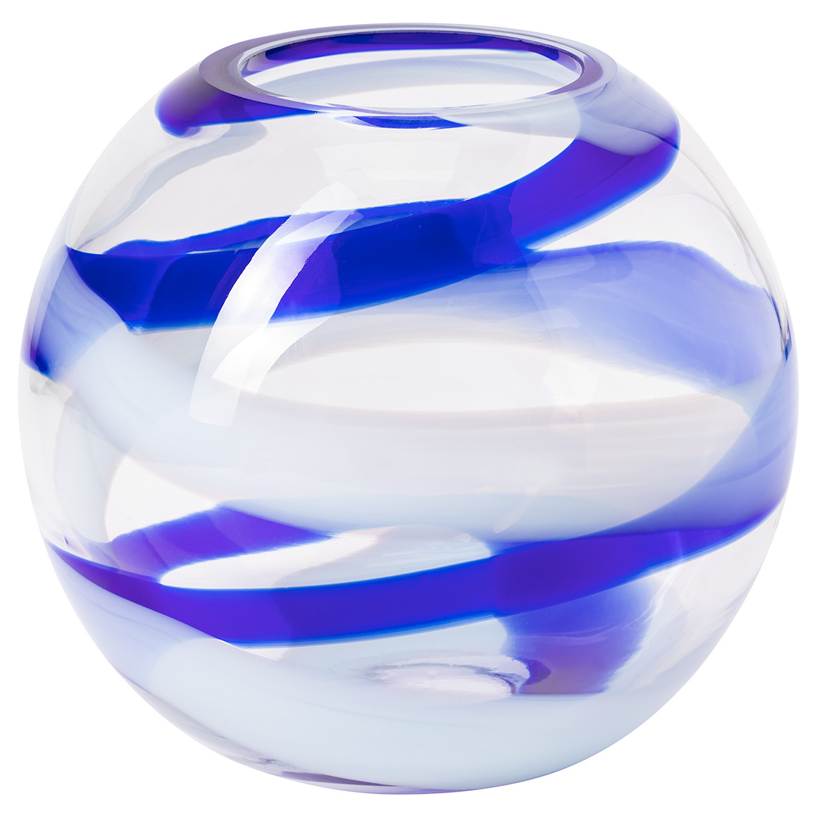 Vase mit Wirbelmuster