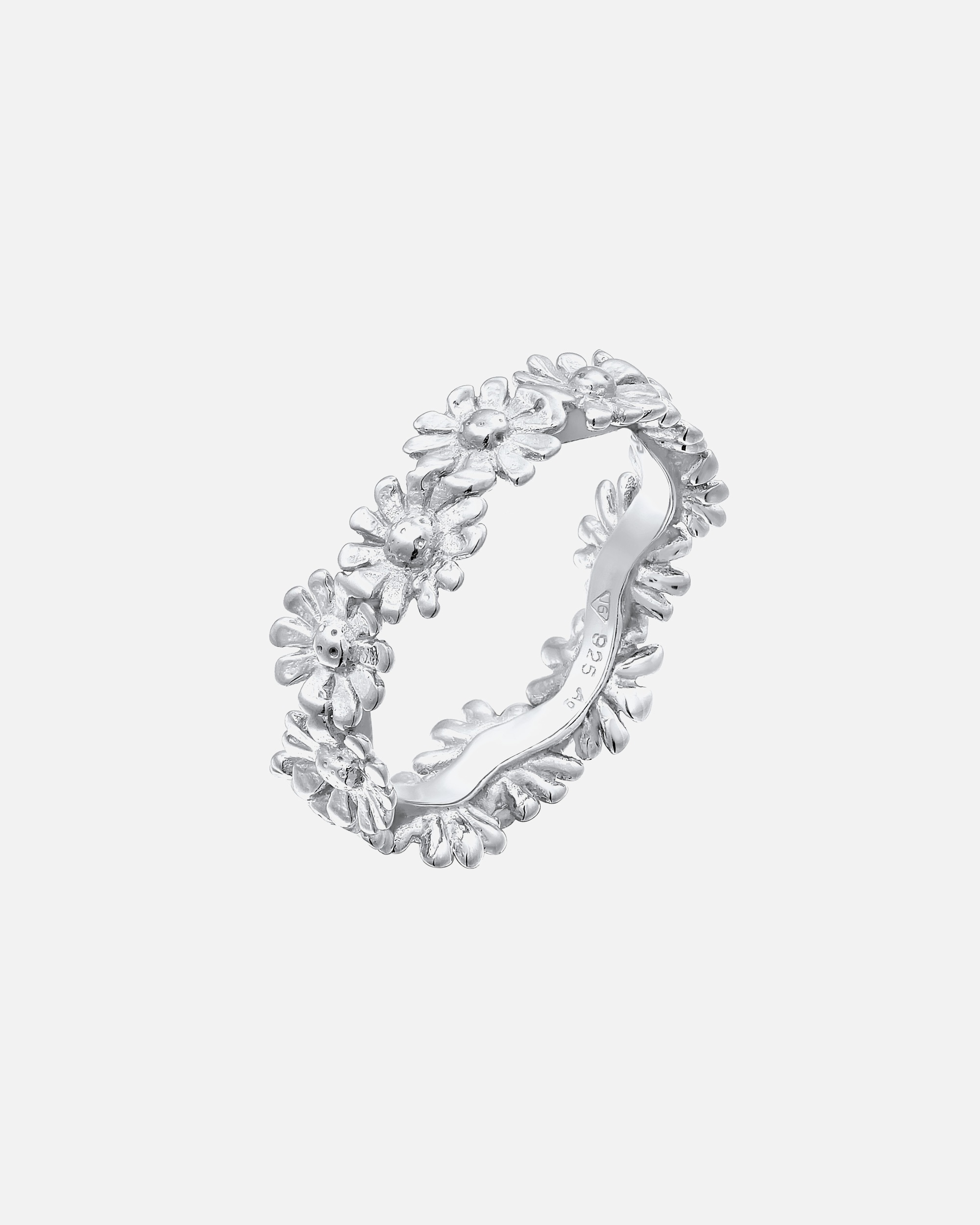 Bague florale Elli pour femme, style bohème, en argent sterling 925 – un look tendance