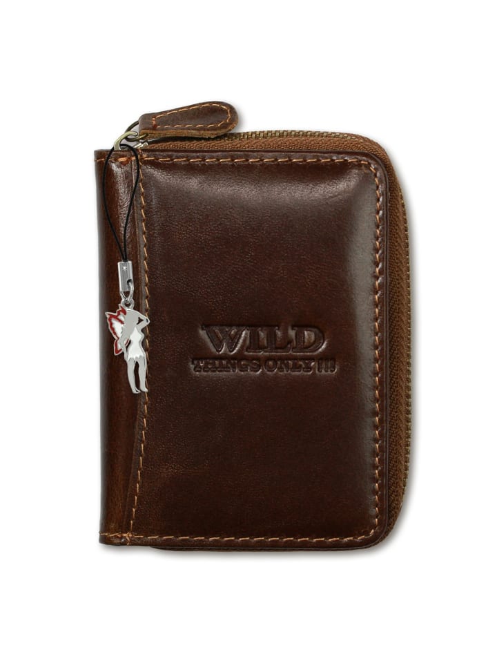 Wild Things Only Minibörse, Portemonnaie Leder ca. 8cm breit ca. 11cm hoch günstig kaufen onesize