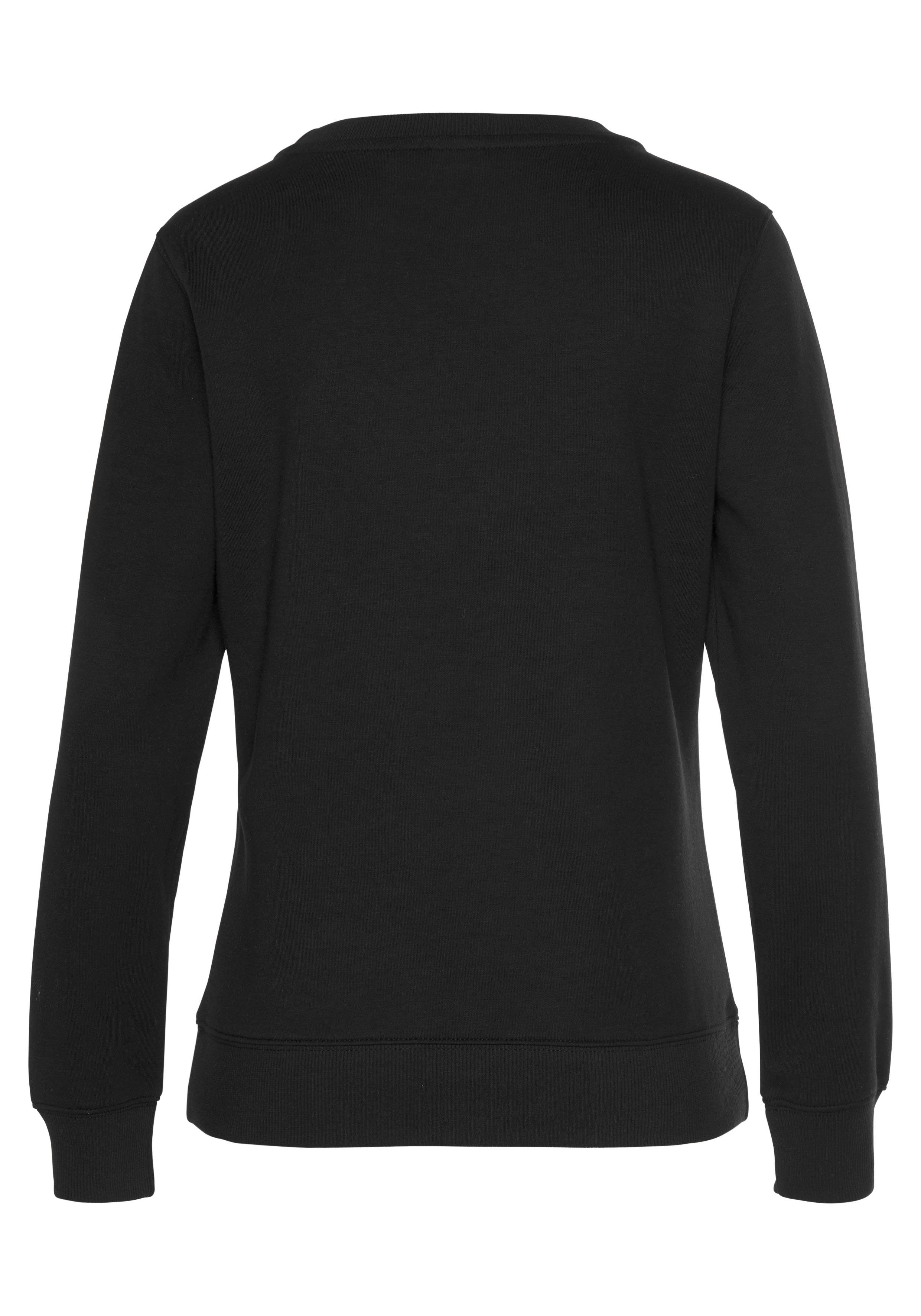 Bench. Loungewear Sweatshirt mit Logostickerei mit runder Logostickerei, Loungeanzug