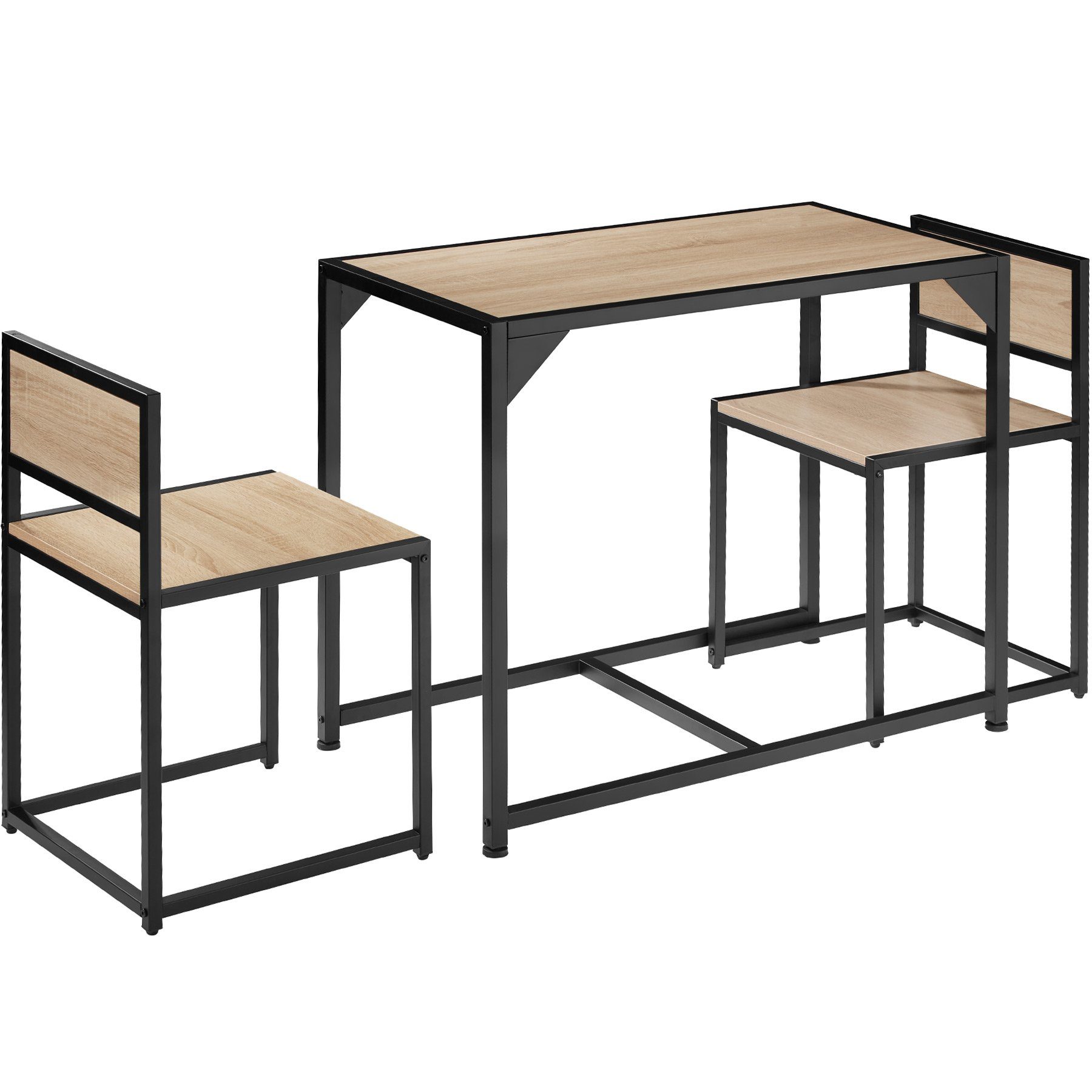 tectake Sitzgruppe Milton, (Set, 3-tlg), leicht zu reinigen
