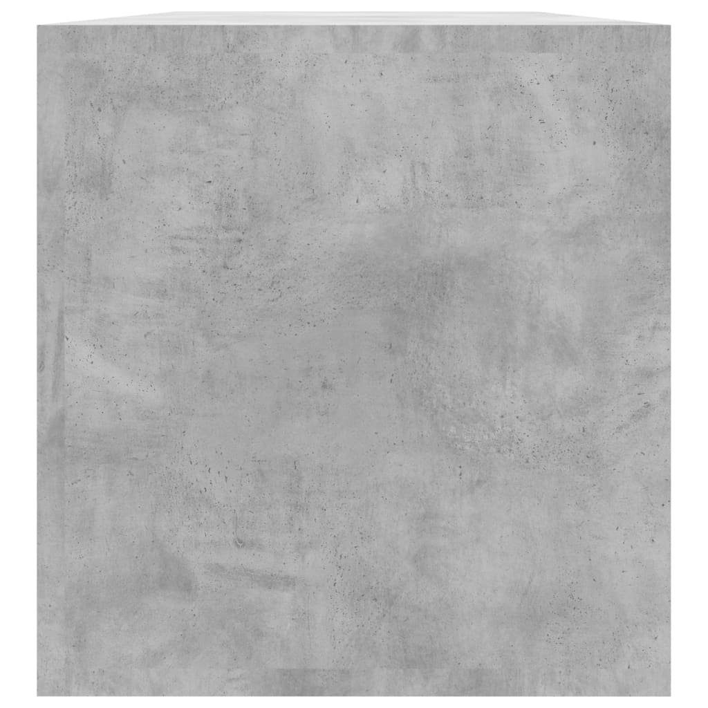 vidaXL Aufbewahrungsbox Schallplatten-Aufbewahrungsbox Betongrau 71x34x36 cm (1 St)