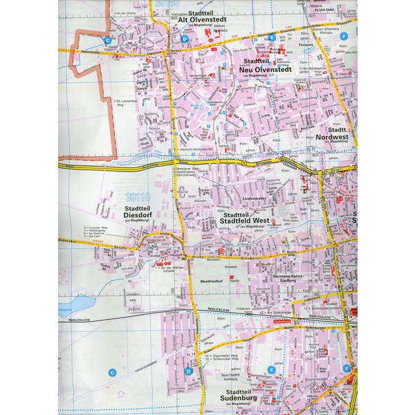 Falk Stadtplan Extra Standardfaltung Magdeburg 1 : 20 000 - Stadtplan