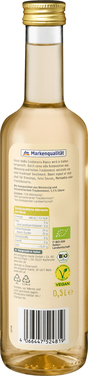 Condimento bianco, 500 ml