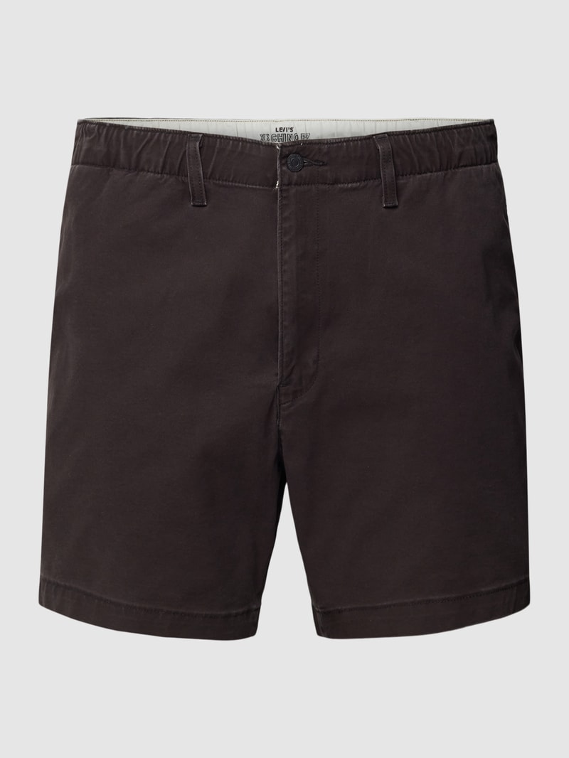 PLUS SIZE Shorts mit französischen Eingrifftaschen in schwarz