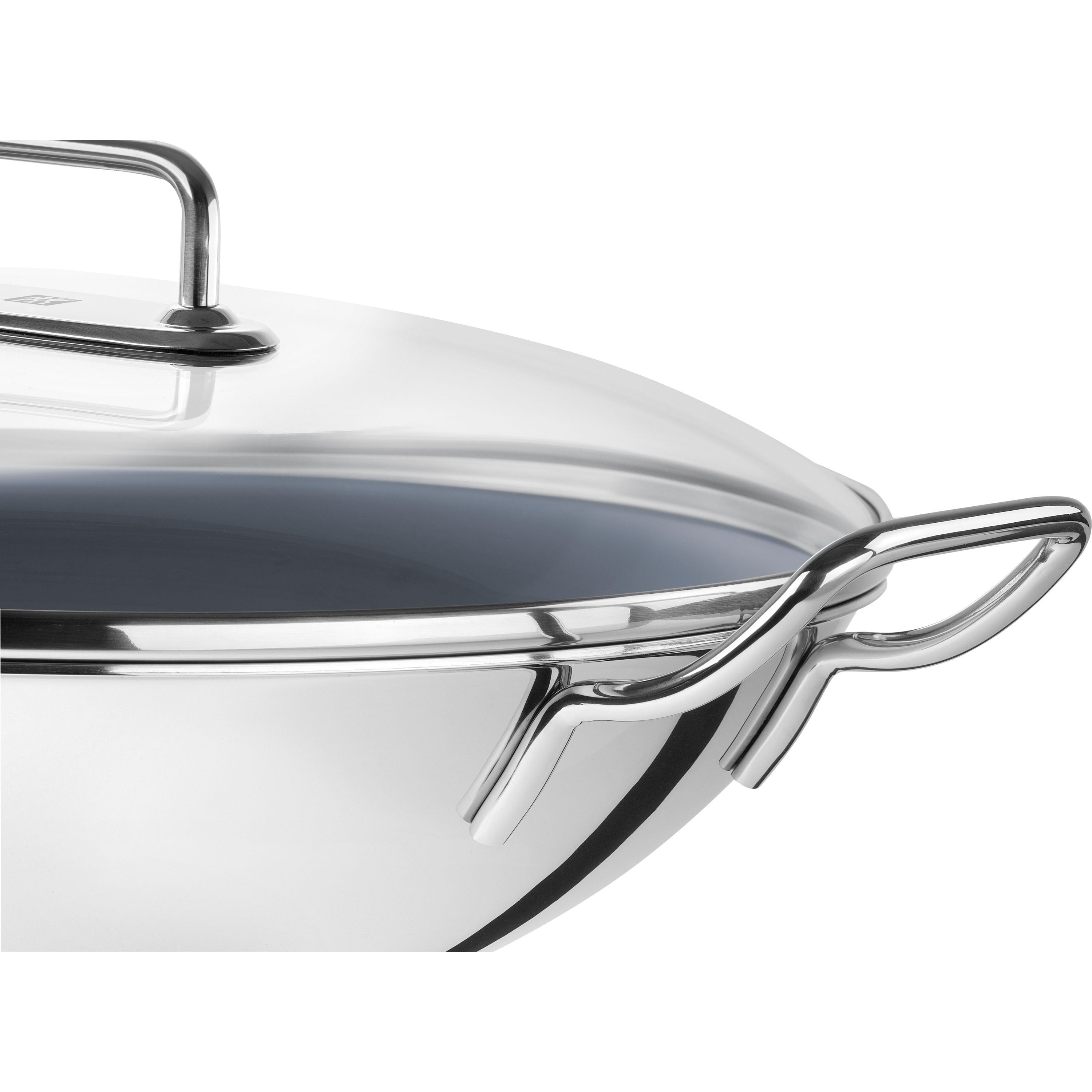 Wok 32 cm, 18/10 Edelstahl