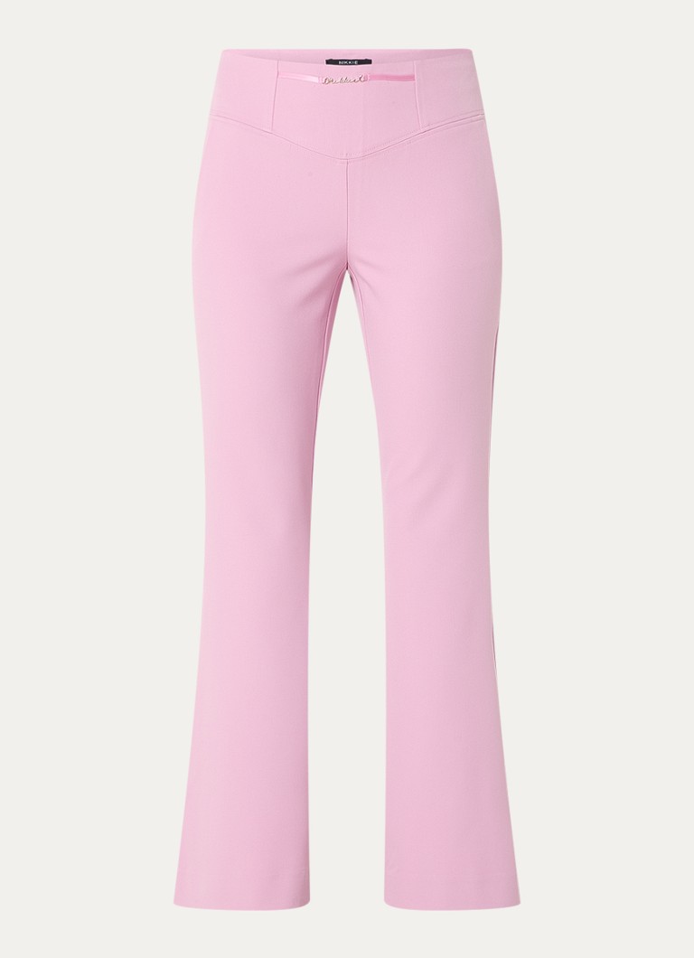 Pantaloni evazați cu talie înaltă și buzunare laterale de la NIKKIE Sunday