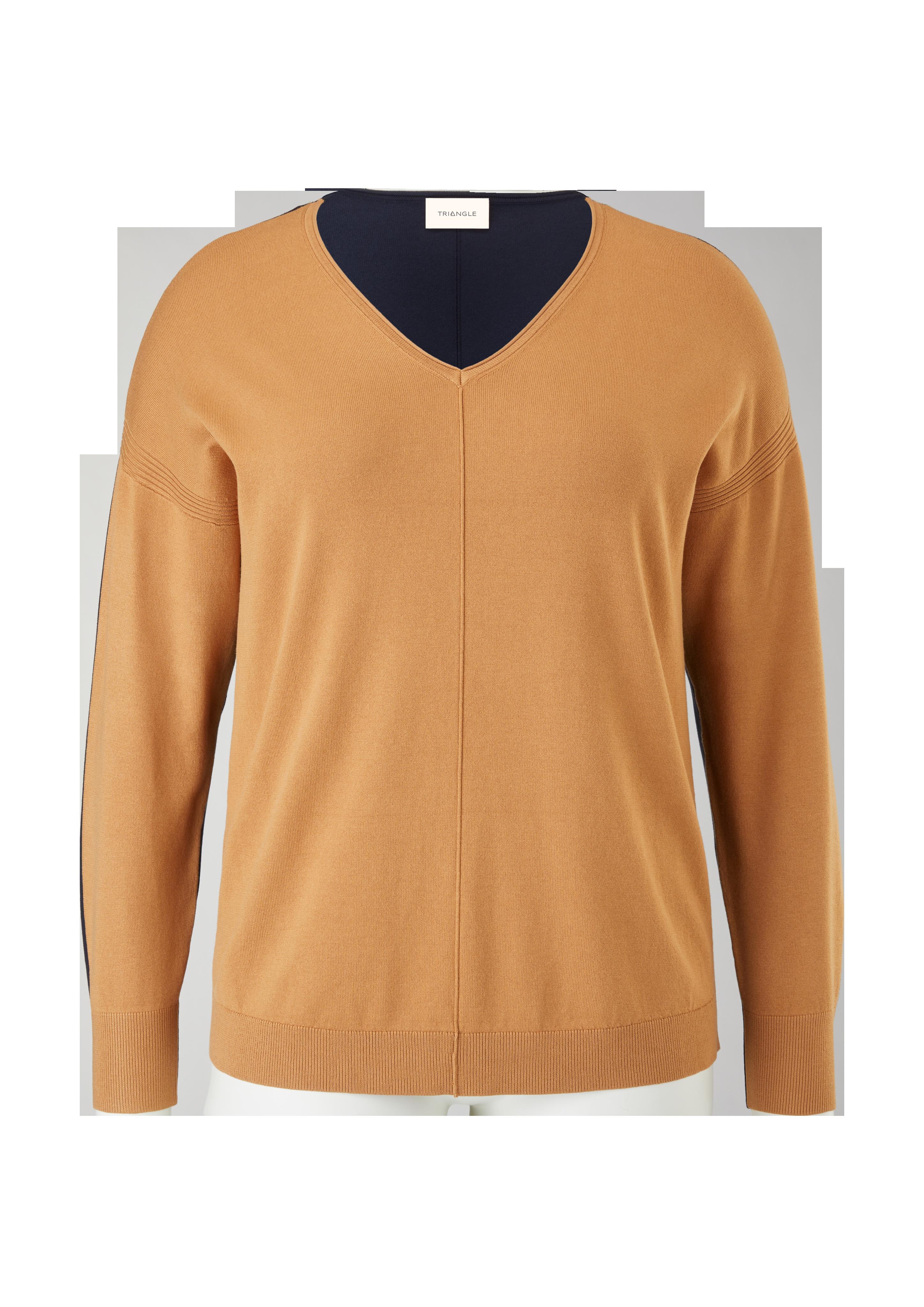 Feinstrickpullover mit V-Neck  2122004-87W0