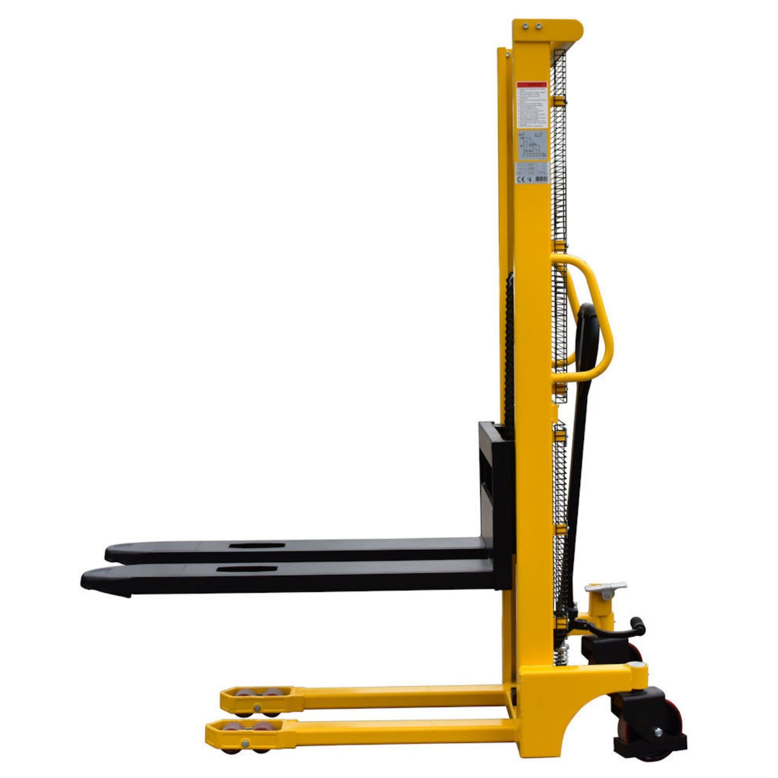 Midori Hochhubwagen, (1 St), Handstapler Hubhöhe 1,60m Stapler Vollgummireifen Gabelstapler