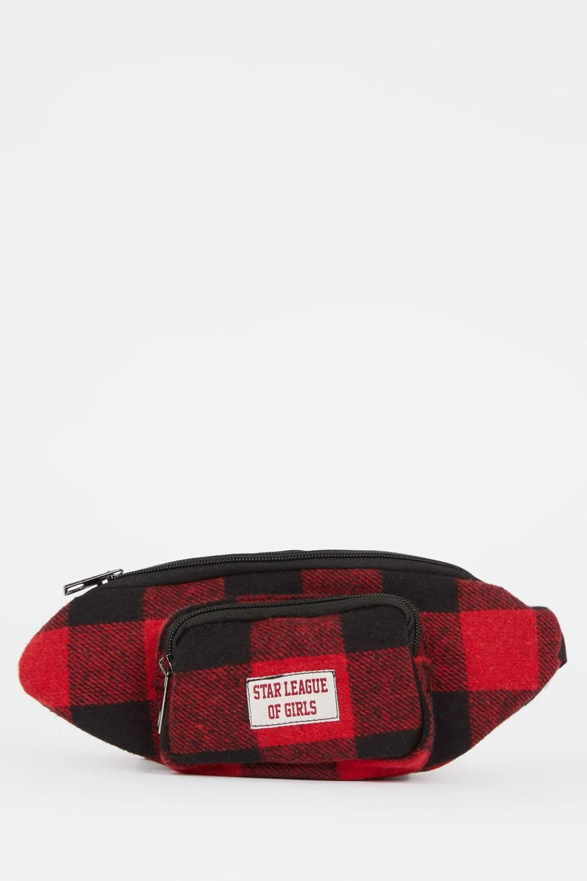 DeFacto  Damen-Geld- und Gürteltasche mit quadratischem Muster Z2542azns