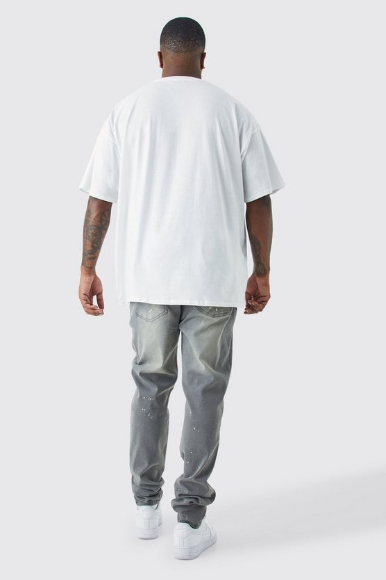 Plus getönte Skinny Stretch Jeans