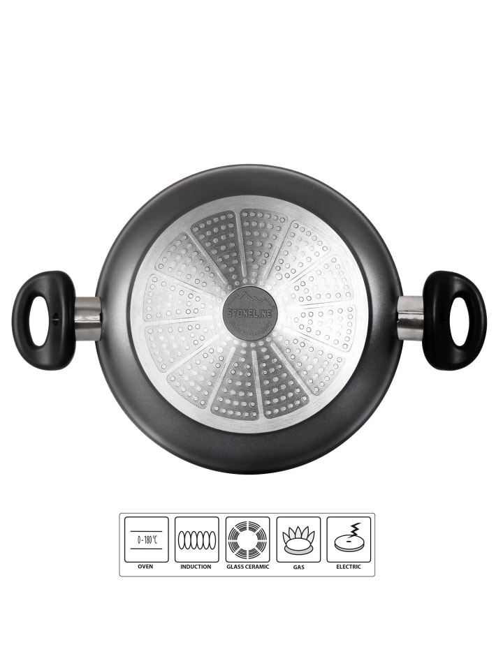 Stoneline Servierpfanne in Anthrazit | 28cm günstig kaufen Ø 28 cm