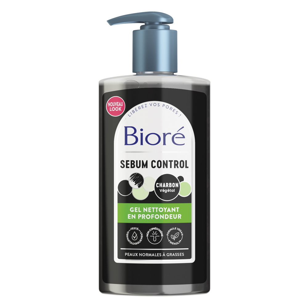 bioré Gel Nettoyant en Profondeur au Charbon Nettoyant visage
