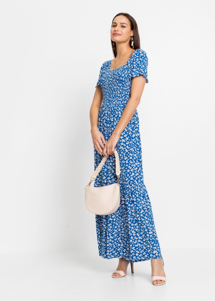 Bedrucktes Maxikleid aus nachhaltiger Viskose