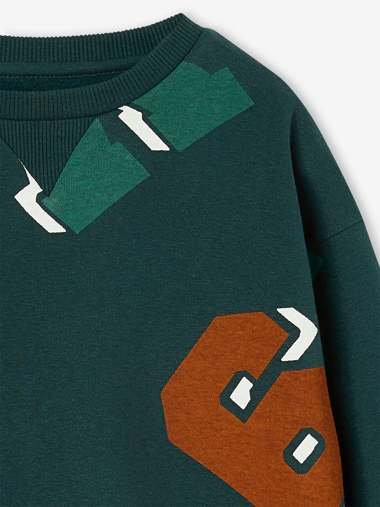 Vertbaudet Jungen Sweatshirt - tannengrün