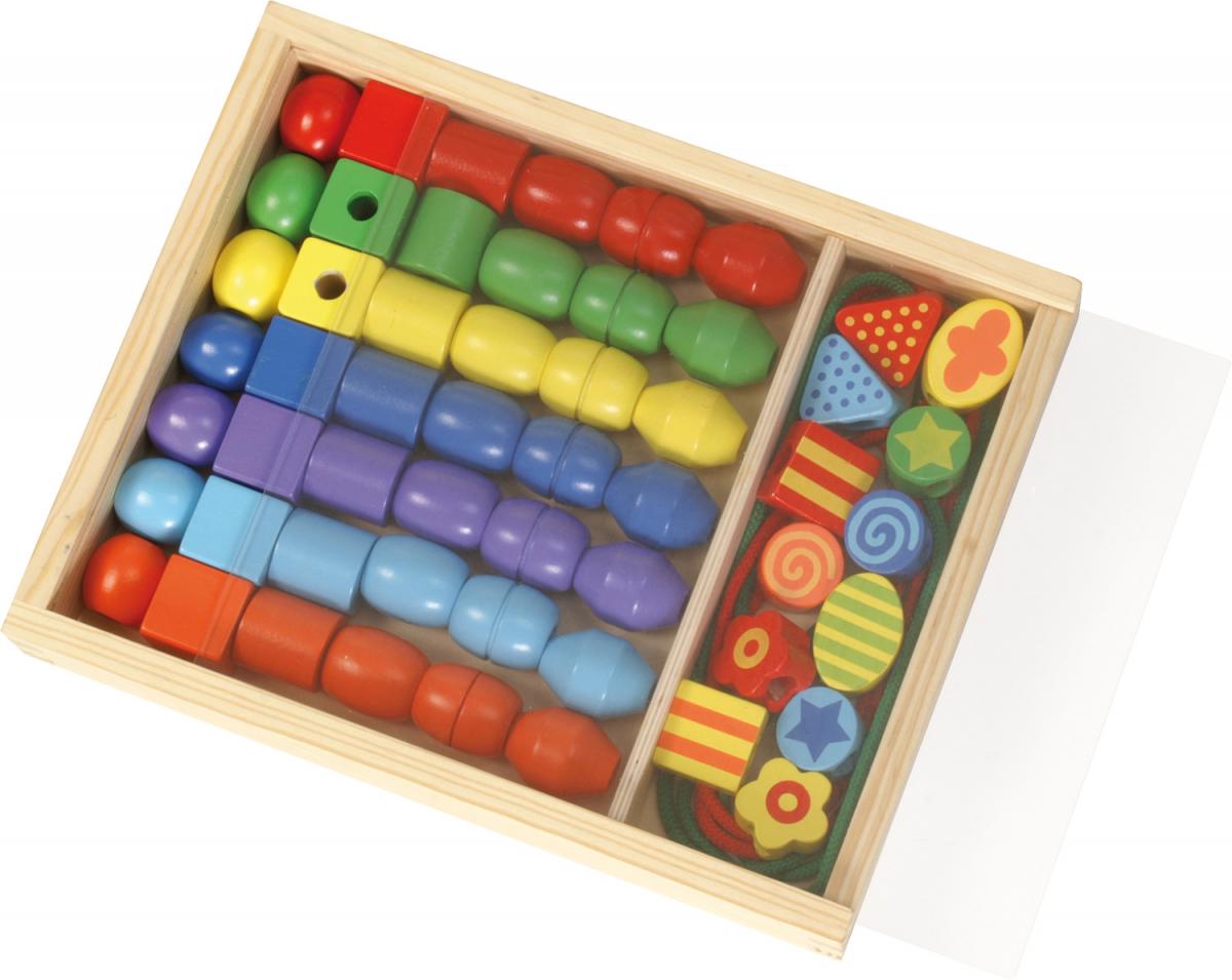 LENA Super Beads Holzfädelperlen (FSC100%)