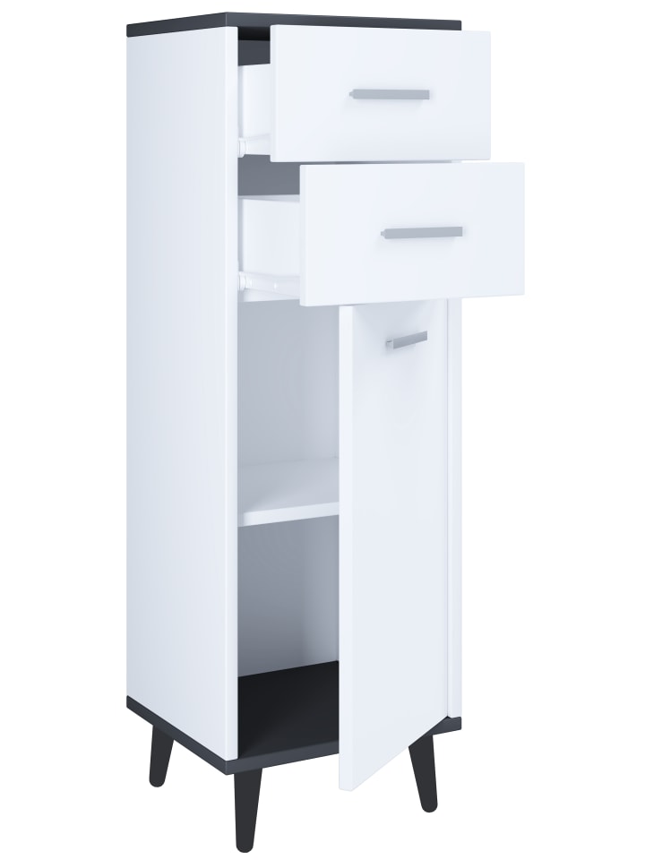 VCM  Midischrank Badmöbel Landos in Weiß / Anthrazit günstig kaufen onesize