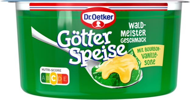 Dr. Oetker Götterspeise Waldmeister & Vanillesauce