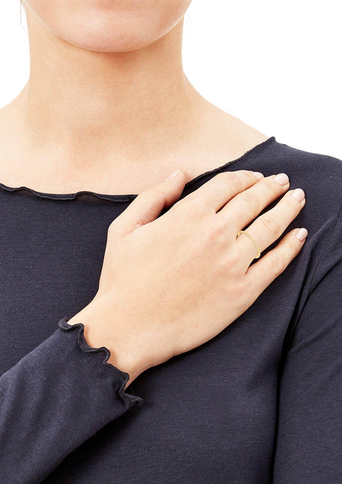 Gelbvergoldeter Kugel-Ring  272.908.6413.4281-00E0