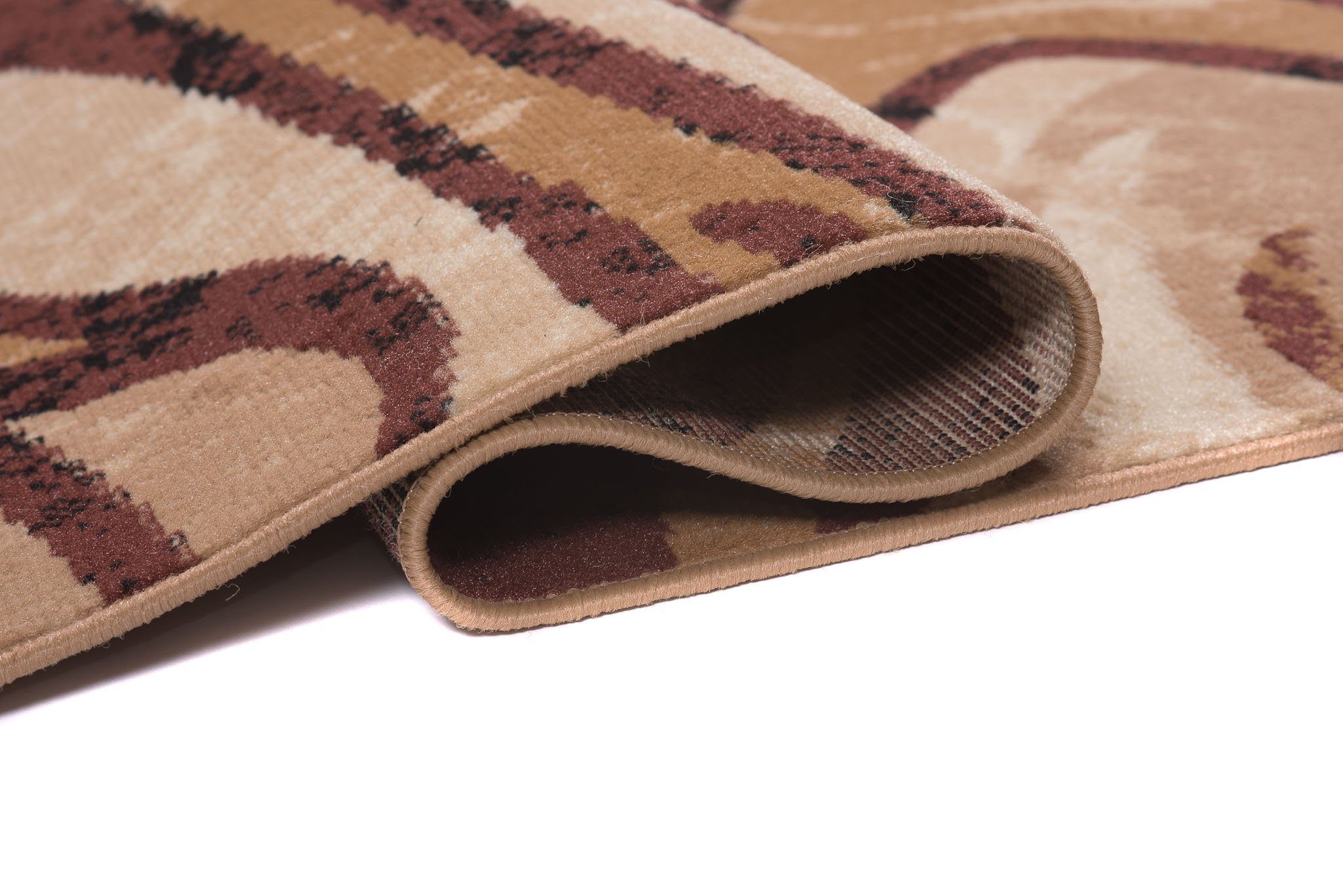 Läufer Läufer Flurläufer Modern für Vorzimmer 100 cm Breit Braun, Mazovia, 100 x 100 cm, Kurzflor, Meterware, Höhe 8 mm, Kurzflor - niedrige Florhöhe