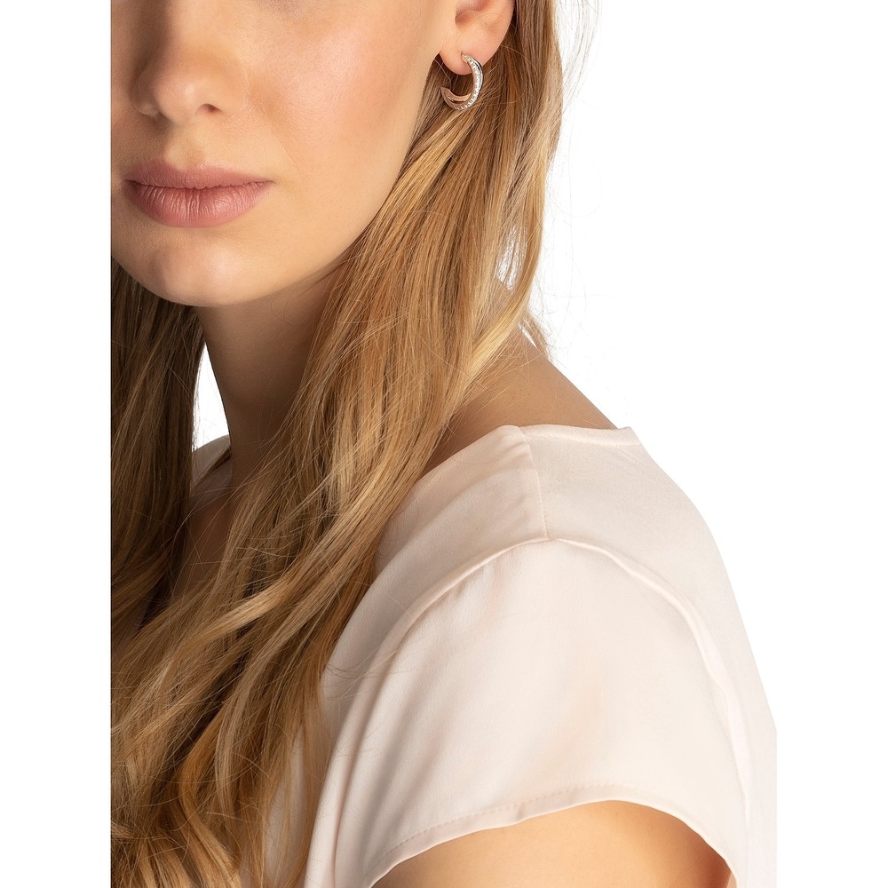 FAVS Créoles 925 Argent Boucles d'oreilles