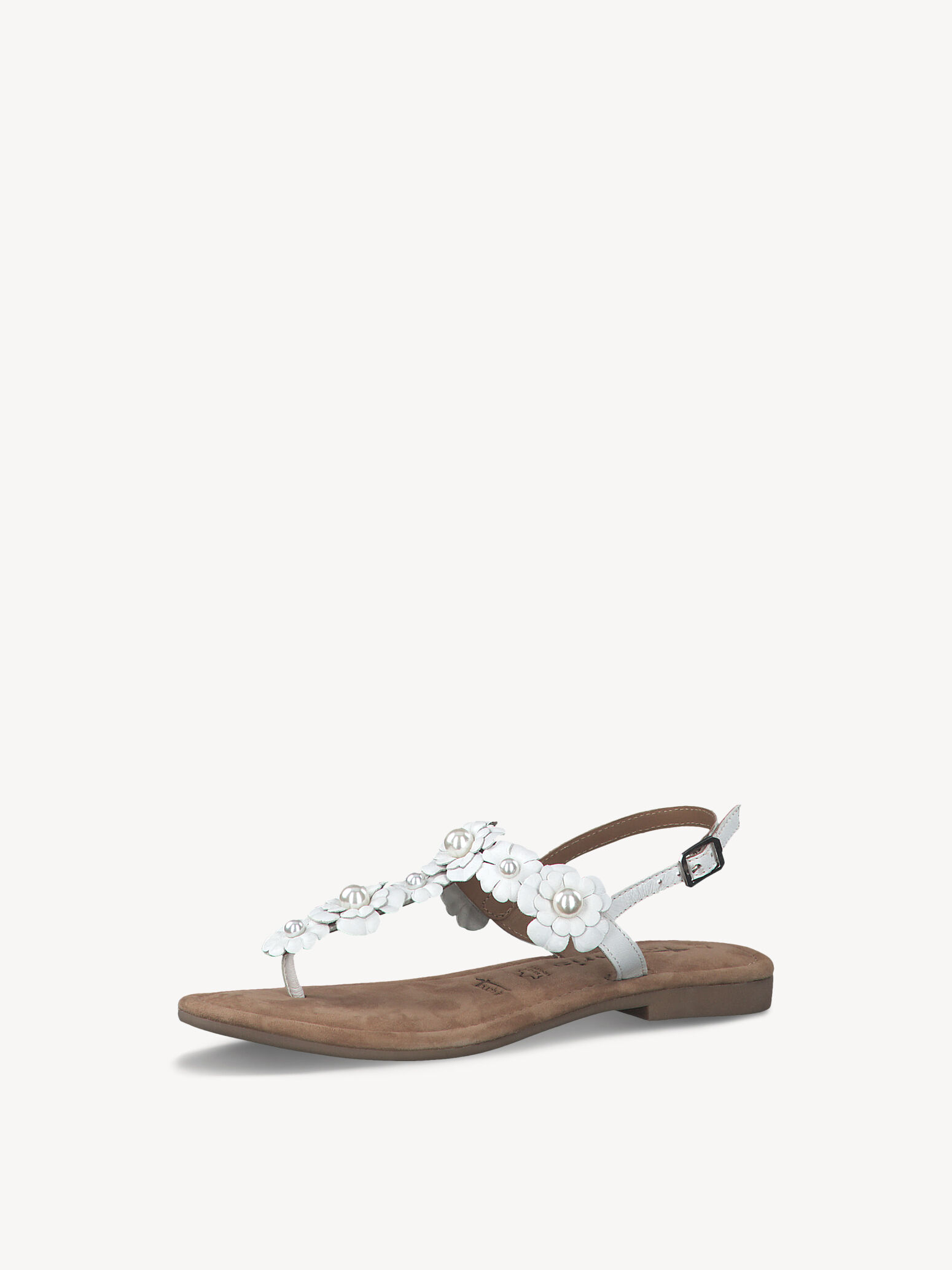 Sandale en cuir - blanc