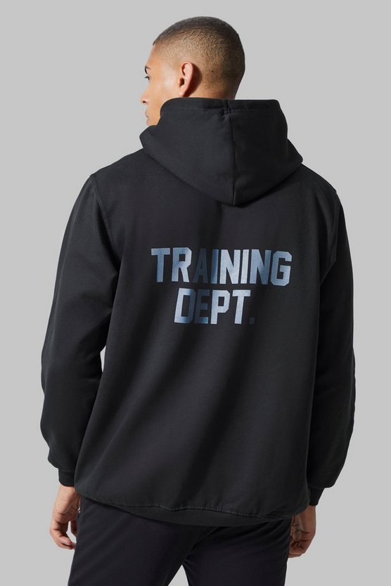 Man Active Oversize Hoodie mit Training Dept Print