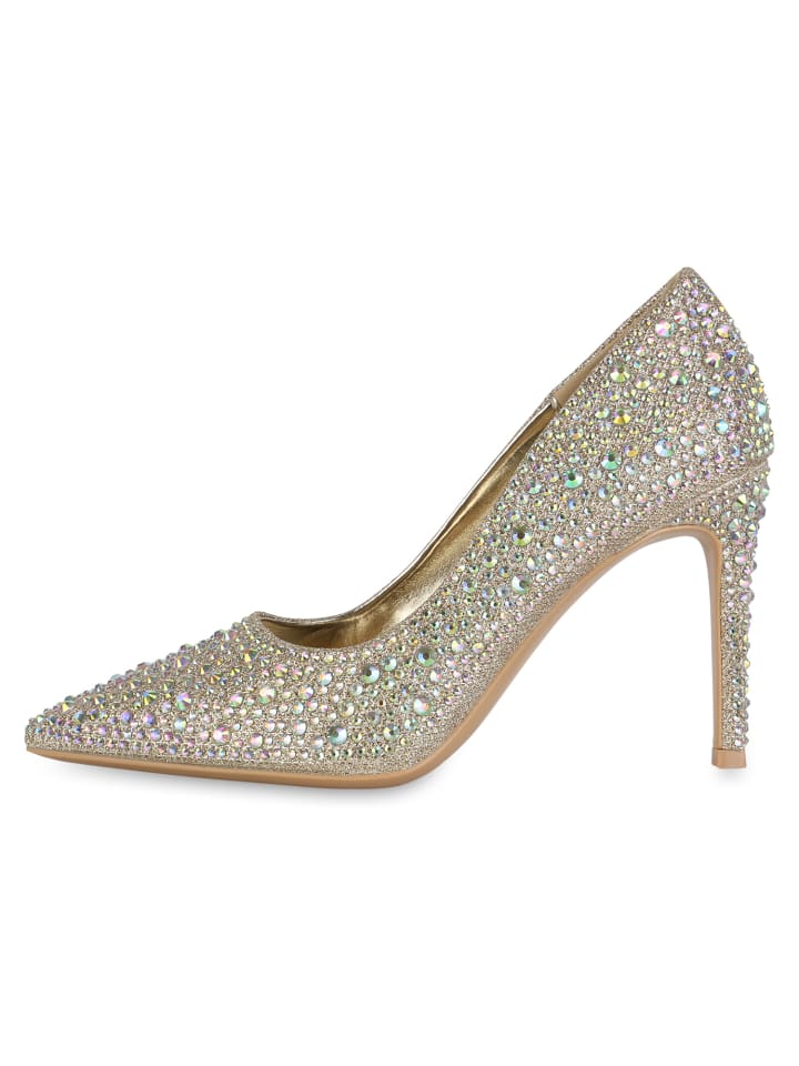 VAN HILL High Heels Ann in Gold günstig kaufen