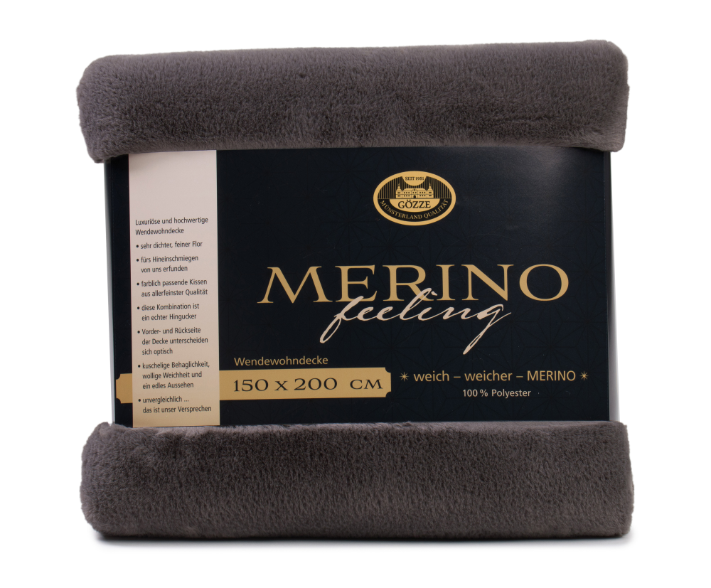 Wendewohndecke Merino anthrazit