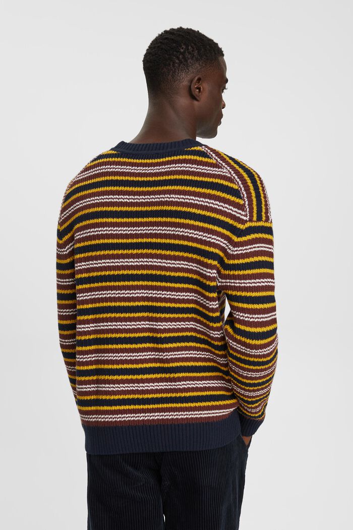 Gestreifter Pullover aus Wollmix