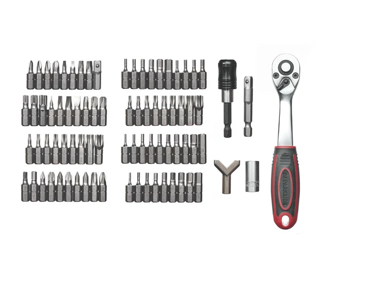 Conjunto de bits e catraca PARKSIDE®, 81 peças