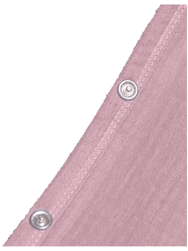 Mababu Kapuzenhandtuch Baby, 4 Lagen Musselin, Bio-Baumwolle in dusty rose günstig kaufen 75x75 cm