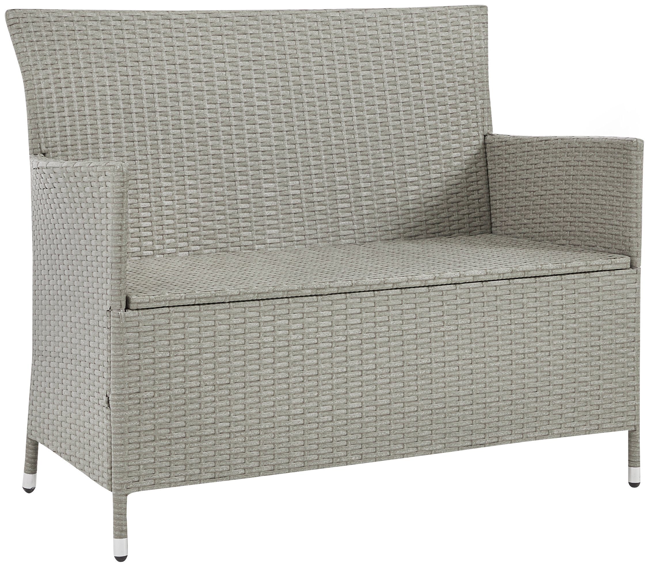 KONIFERA Gartenlounge-Bank Mailand, Kunststoff, 113,5x89,5x47,5 cm